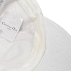 Dior Hat Vibe Baseball Cap 58 Cotton Logo White — view 8