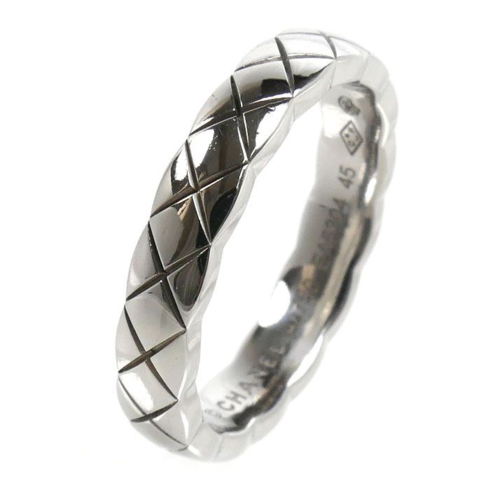 Chanel 18k White Gold Coco Crush Ring