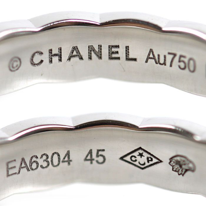 Chanel 18k White Gold Coco Crush Ring