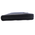 Prada Saffiano Zip Around Wallet Triangular Plate Black — view 2