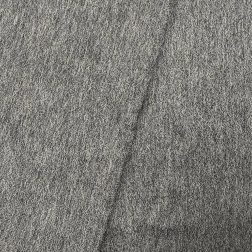Hermes Rectoverso Cashmere 100% Logo Embroidery with Fringe Scarf Shawl Gray — view 5