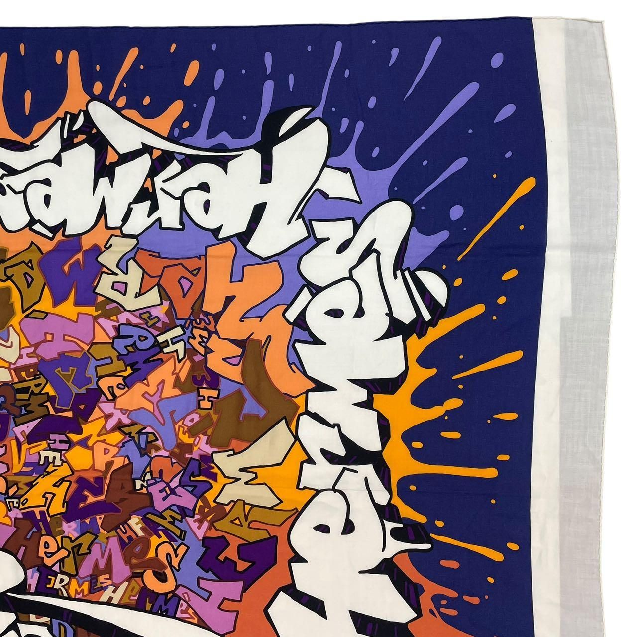 Hermes Scarf Shawl Large Carre 140 Cashmere Geant Multicolor — view 4