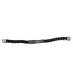 Saint Laurent Bangle Cabchain Leather Bracelet Silver — view 7