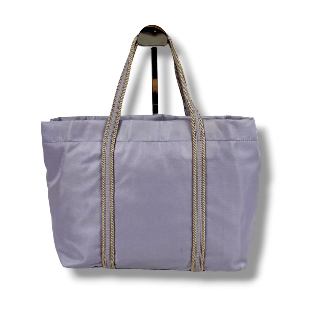 Prada Logo Embroidery Mini Tote Light Purple Tessuto — view 2