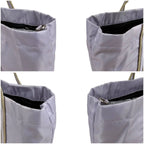 Prada Logo Embroidery Mini Tote Light Purple Tessuto — view 4