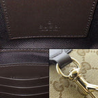 Gucci Shoulder Bag Mini Bucket Small Beige Ebony Original GG Canvas Leather Gold — view 6