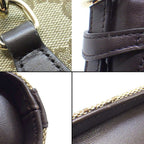 Gucci Shoulder Bag Mini Bucket Small Beige Ebony Original GG Canvas Leather Gold — view 7