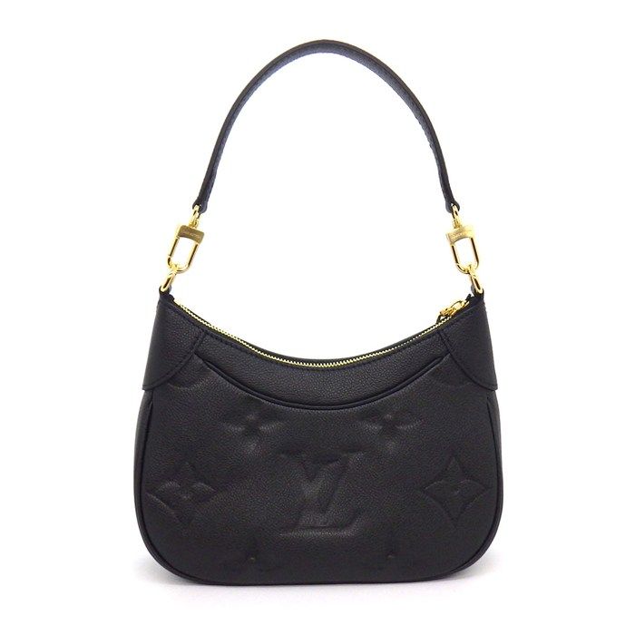 Louis Vuitton Shoulder Bag Bagatelle NM Black Monogram Empreinte Leather Gold — view 2
