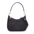Louis Vuitton Shoulder Bag Bagatelle NM Black Monogram Empreinte Leather Gold