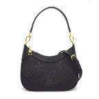 Louis Vuitton Shoulder Bag Bagatelle NM Black Monogram Empreinte Leather Gold