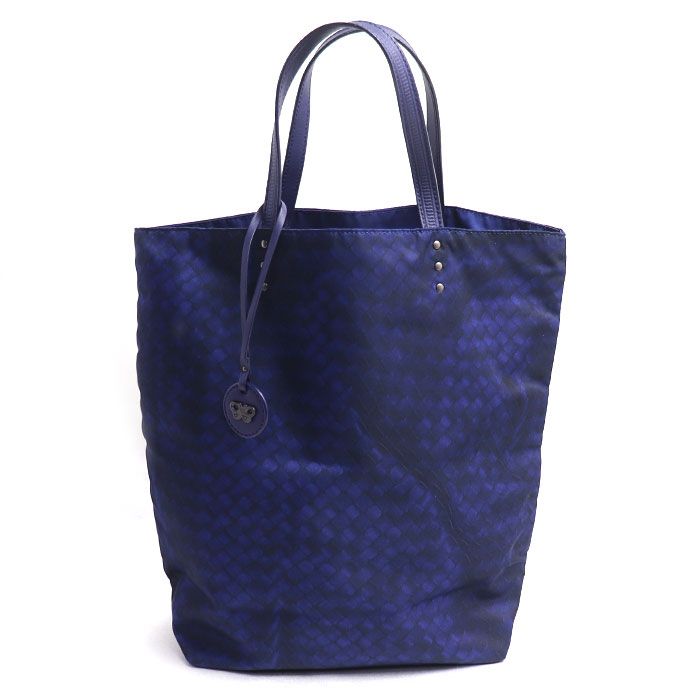 Bottega Veneta Intreccio Illusion Tote Blue Black