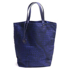 Bottega Veneta Intreccio Illusion Tote Blue Black