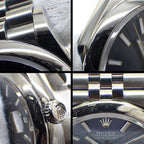 Rolex Watch Datejust Roulett Sunray Blue Dial Date Luminous Hands Index SS — view 8