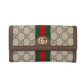Gucci GG Continental Wallet Sherry Line Supreme Canvas