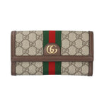 Gucci GG Continental Wallet Sherry Line Supreme Canvas