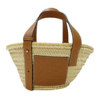 Loewe Bag Handbag Palm Leaf Calf Leather Basket Bag Small Natural Tan Beige
