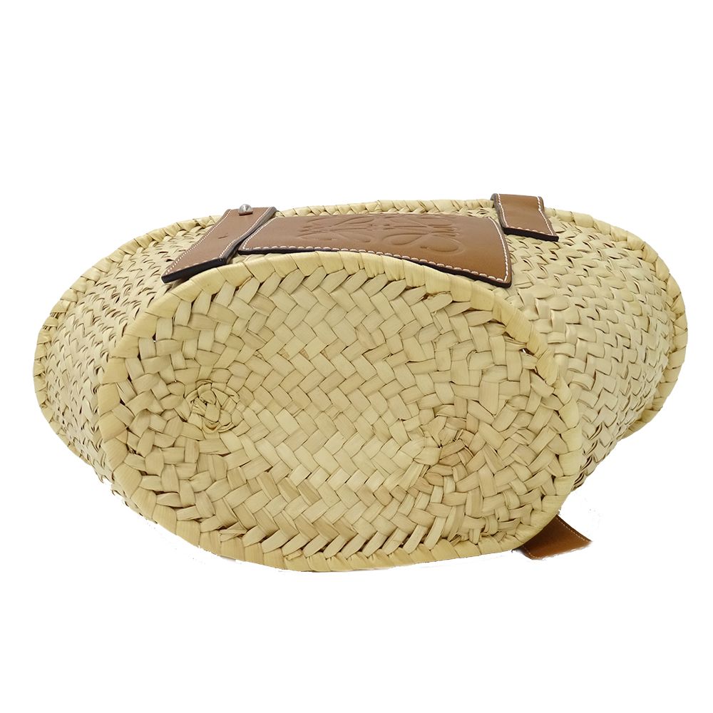 Loewe Bag Handbag Palm Leaf Calf Leather Basket Bag Small Natural Tan Beige — view 3