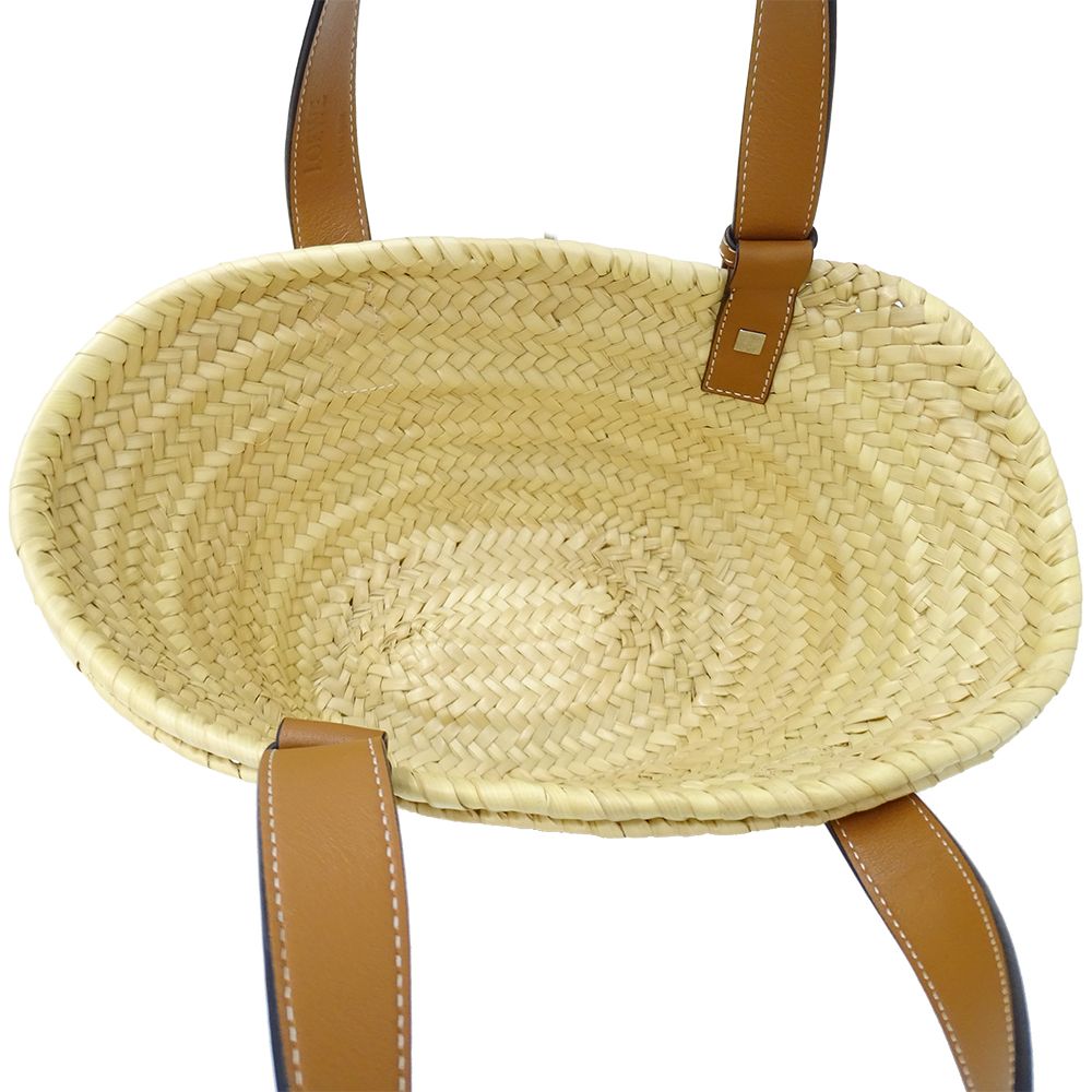 Loewe Bag Handbag Palm Leaf Calf Leather Basket Bag Small Natural Tan Beige — view 5