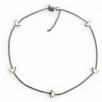Prada 925 Triangle Logo Necklace Silver White Recommended — view 2