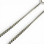 Prada 925 Triangle Logo Necklace Silver White Recommended — view 5
