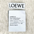 Loewe Mohair Wool Anag Lambskin Patch with Fringe Scarf White — view 6