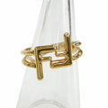 Fendi FF Ring Zucca Gold
