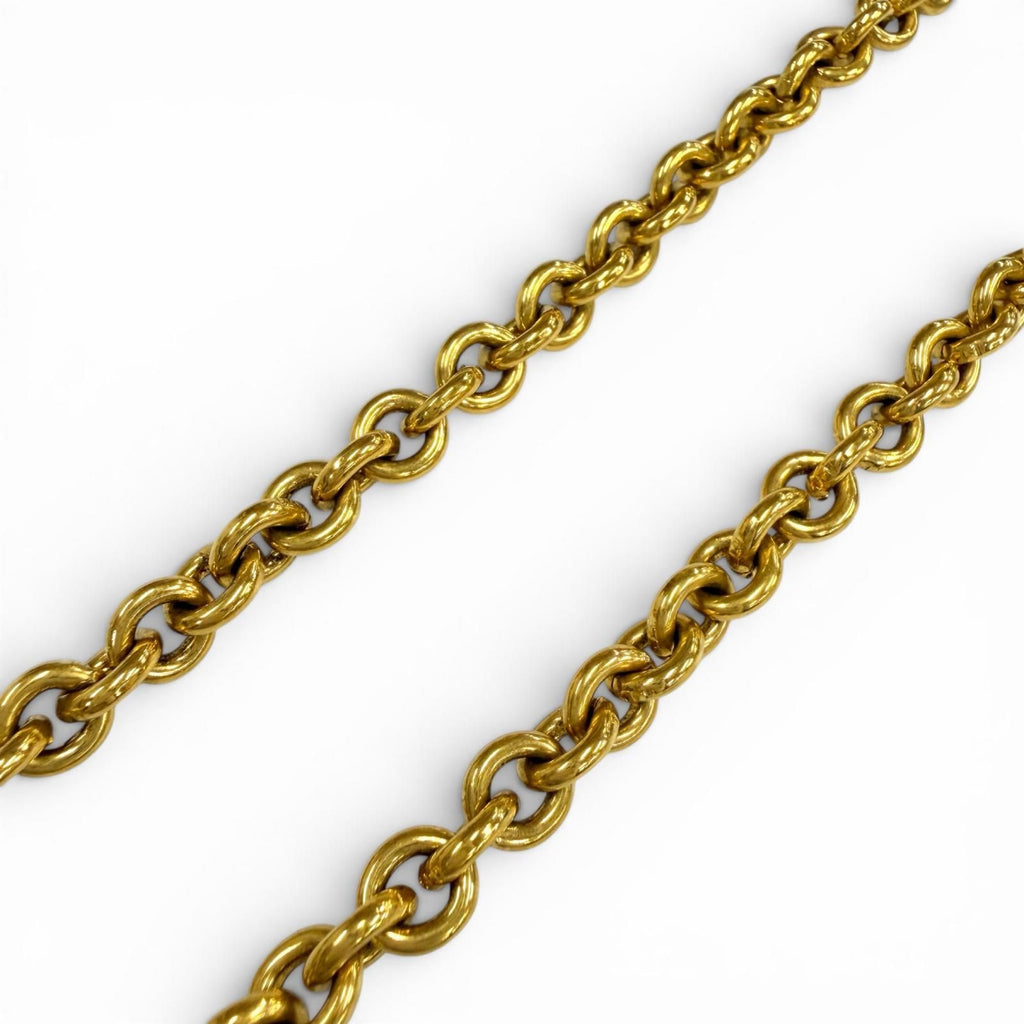 Chanel Vintage CC Logo Chain Necklace Pendant Gold — view 4