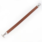 Hermes Vintage Silver Martin Margiela Era Chaine D'ancre Leather Belt Brown 70 — view 6