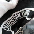 Dior D-major CD Logo Leather Short Boots Black — view 9