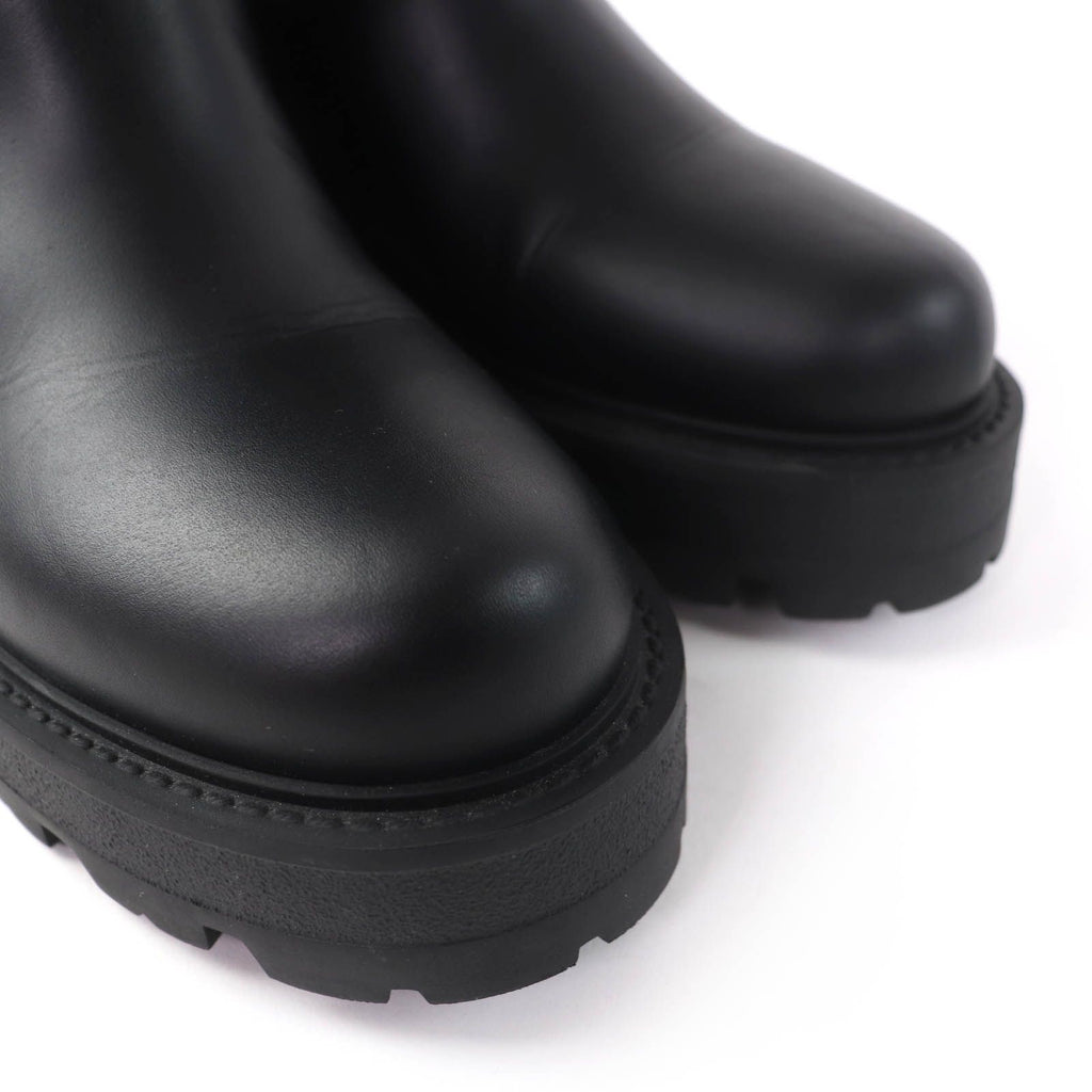 Dior D-major CD Logo Leather Short Boots Black — view 8