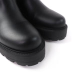 Dior D-major CD Logo Leather Short Boots Black — view 8