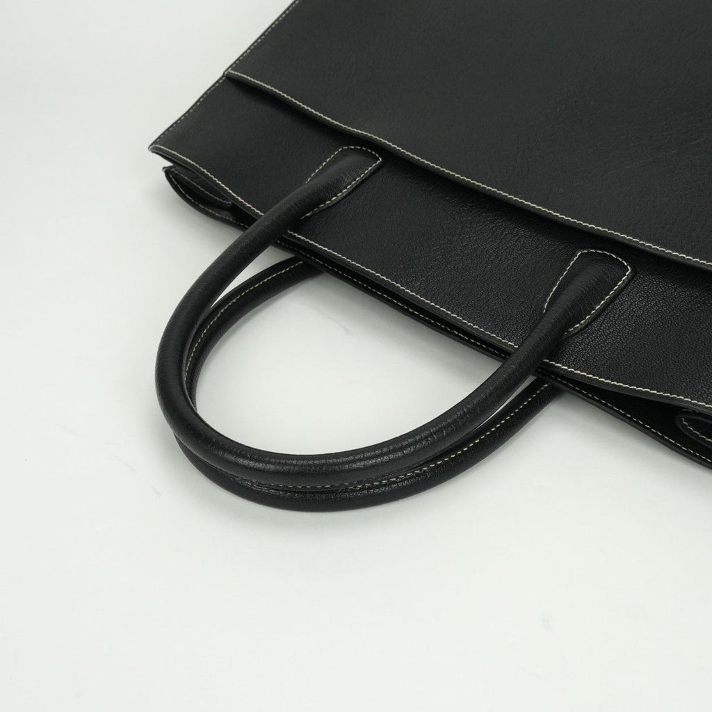 Hermes White Bus GM Tote Schenbre Coromandel Noir Pearl Gray Black Silver — view 7