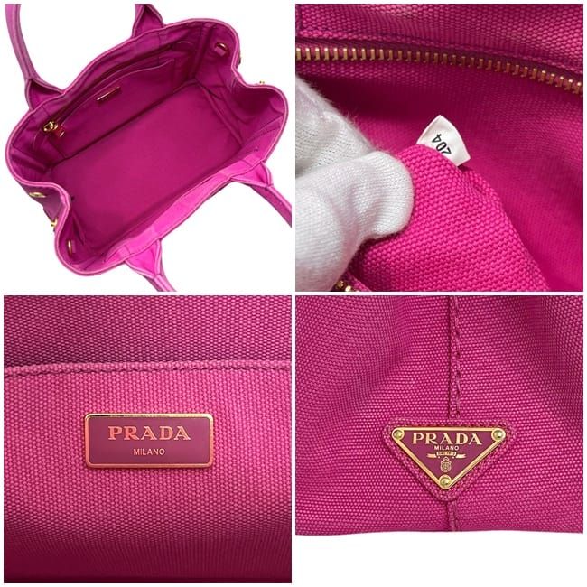 Prada Tote Canapa Pink — view 3