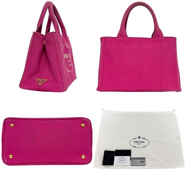 Prada Tote Canapa Pink — view 2