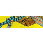 Hermes Ribbon Scarf Twill Yellow Green — view 7
