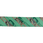 Fendi Ribbon Scarf Wrap Green Cleaned — view 5