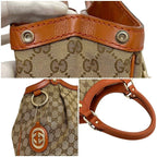 Gucci Tote Beige Orange GG Canvas Interlocking — view 6