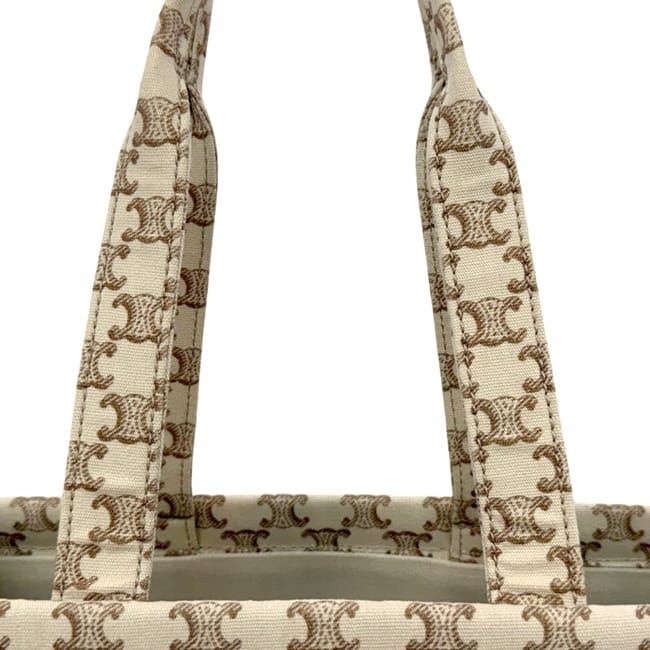 Celine Tote Large Cabas Thais Beige Brown Triomphe — view 8