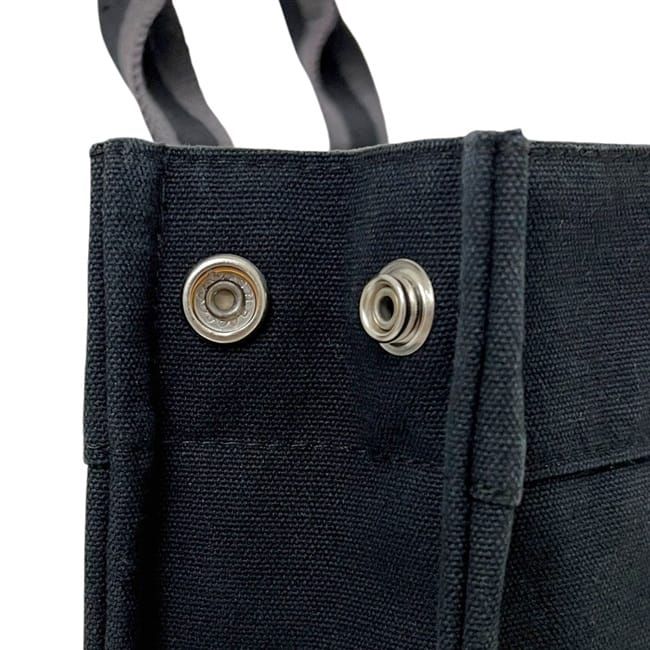 Hermes Handbag Deauville PM Black Canvas — view 4