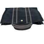 Hermes Handbag Deauville PM Black Canvas — view 7
