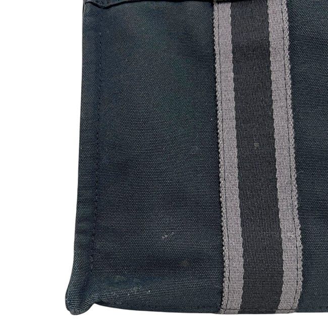 Hermes Handbag Deauville PM Black Canvas — view 8