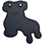 Fendi Bag Charm Stud Navy Dark Blue Water Faucet Leather — view 3