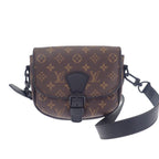 Louis Vuitton Montsouris Messenger PM Shoulder Bag Monogram Macassar Canvas