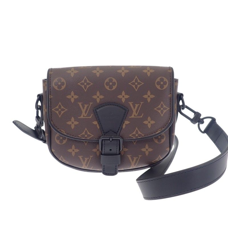 Louis Vuitton Montsouris Messenger PM Shoulder Bag Monogram Macassar Canvas