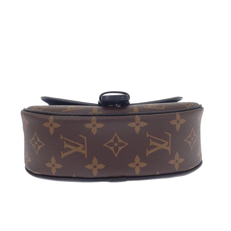 Louis Vuitton Montsouris Messenger PM Shoulder Bag Monogram Macassar Canvas — view 5