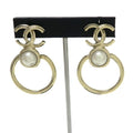 Chanel Pearl Earrings Multicolor