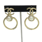 Chanel Pearl Earrings Multicolor