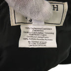 Hermes Bucket Hat Ribbon 58 Cashmere Leather Acetate Brown Black Hat — view 8