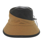 Hermes Bucket Hat Ribbon 58 Cashmere Leather Acetate Brown Black Hat — view 2