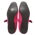 Hermes Jane 35.5 Velour Fuchsia Ballet Shoes — view 5